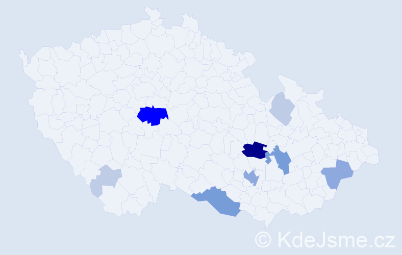 Příjmení: 'Lajšner', počet výskytů 32 v celé ČR