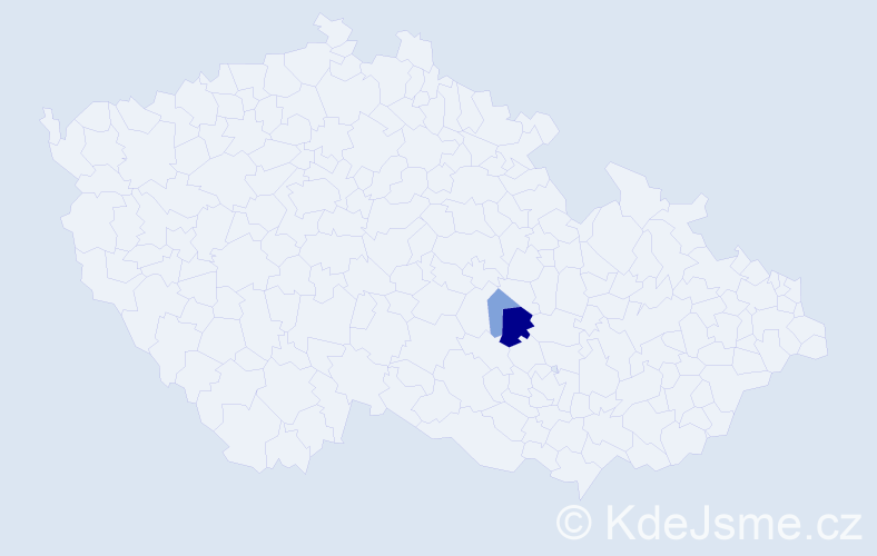 Příjmení: 'Koloditsová', počet výskytů 5 v celé ČR