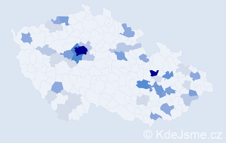 Příjmení: 'Berg', počet výskytů 142 v celé ČR