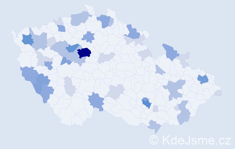 Příjmení: 'Baumann', počet výskytů 123 v celé ČR