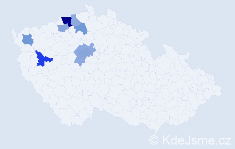 Příjmení: 'Hirschkornová', počet výskytů 29 v celé ČR