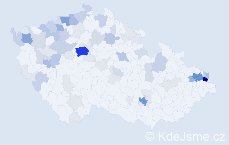 Příjmení: 'Seman', počet výskytů 227 v celé ČR