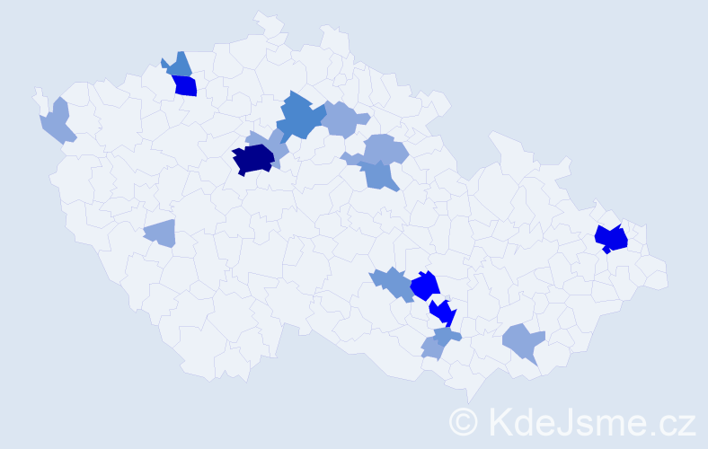 Příjmení: 'Harisová', počet výskytů 43 v celé ČR