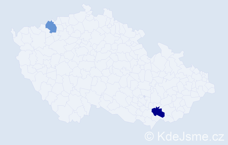 Příjmení: 'Pecúch', počet výskytů 3 v celé ČR