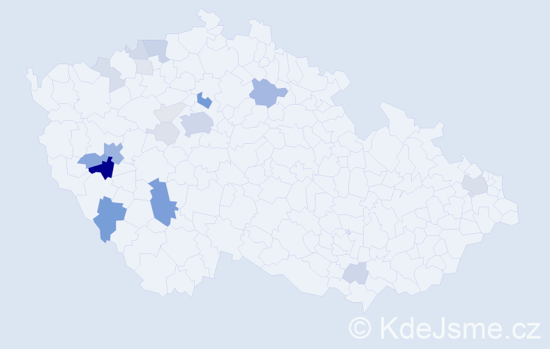 Příjmení: 'Kripnerová', počet výskytů 69 v celé ČR