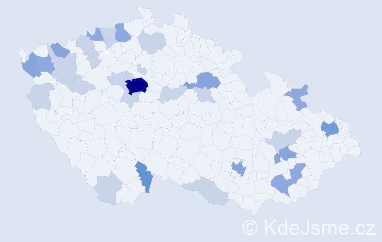 Příjmení: 'Truong', počet výskytů 65 v celé ČR
