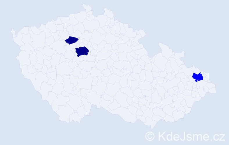 Příjmení: 'Venzlová', počet výskytů 5 v celé ČR
