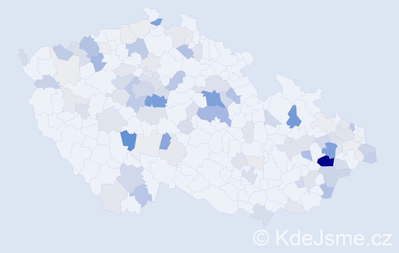 Příjmení: 'Kabeláčová', počet výskytů 326 v celé ČR