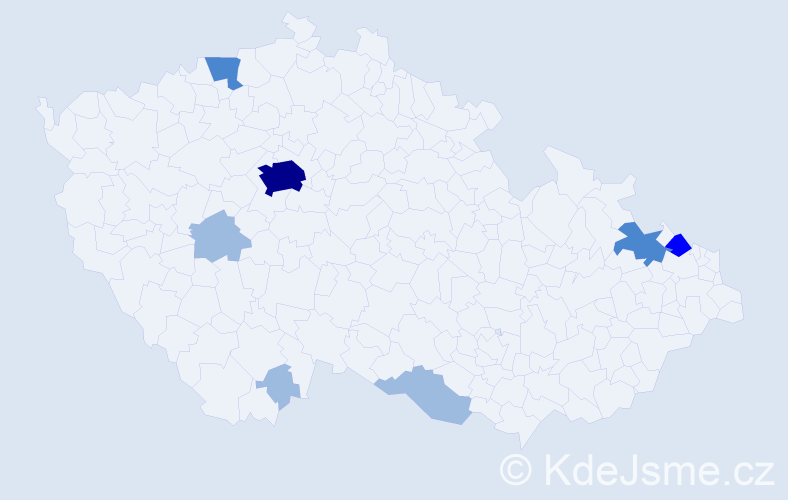 Příjmení: 'Breier', počet výskytů 14 v celé ČR