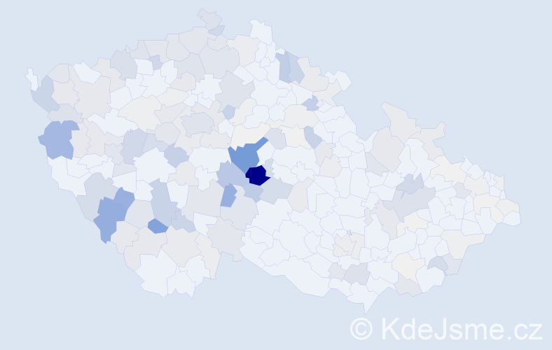 Příjmení: 'Pajer', počet výskytů 559 v celé ČR