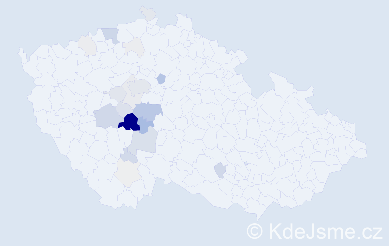 Příjmení: 'Hulanová', počet výskytů 86 v celé ČR