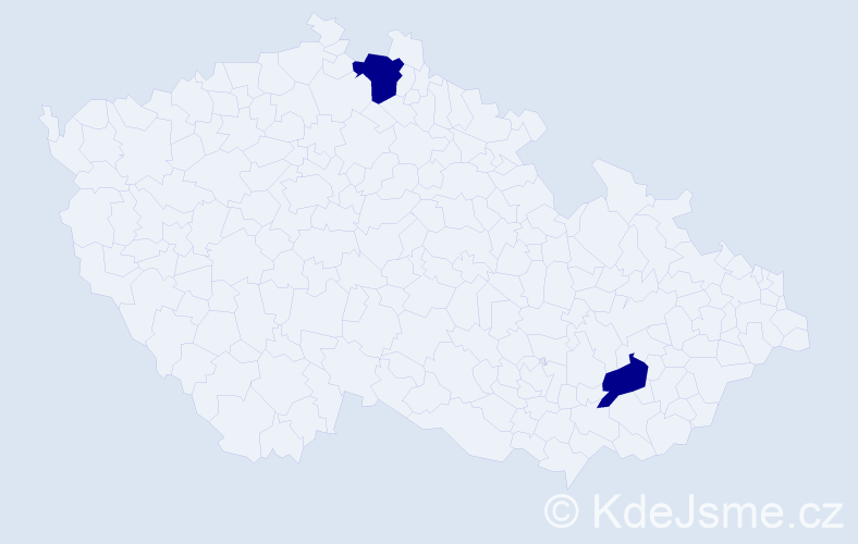 Příjmení: 'Solčianska', počet výskytů 2 v celé ČR