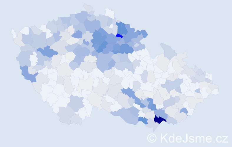 Příjmení: 'Antošová', počet výskytů 1553 v celé ČR