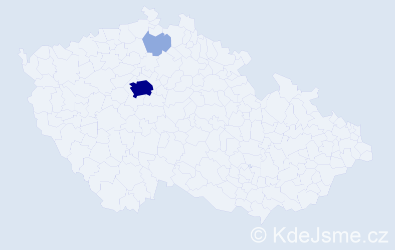 Příjmení: 'Robbins', počet výskytů 8 v celé ČR