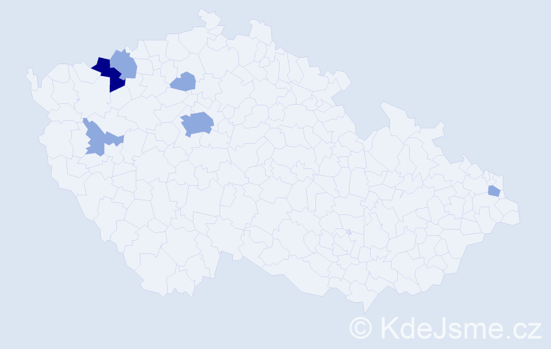 Příjmení: 'Babčaník', počet výskytů 10 v celé ČR