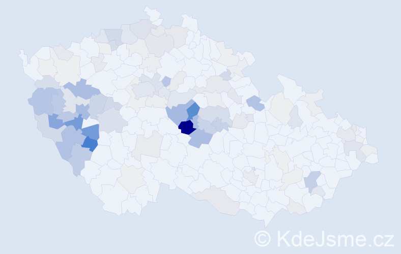 Příjmení: 'Vavřičková', počet výskytů 362 v celé ČR