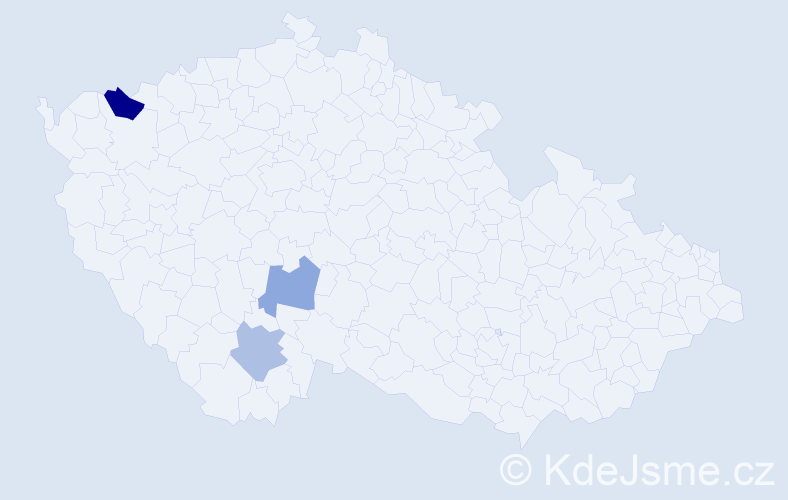 Příjmení: 'Meziani', počet výskytů 4 v celé ČR