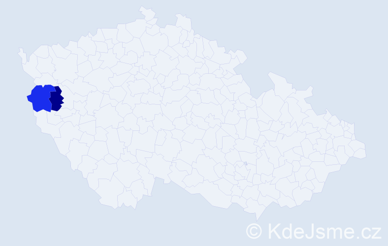 Příjmení: 'Vithausová', počet výskytů 10 v celé ČR