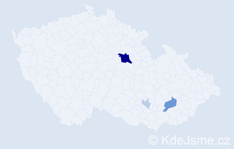 Příjmení: 'Kotlebová', počet výskytů 6 v celé ČR