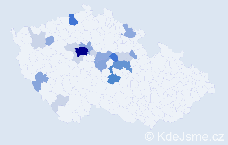 Příjmení: 'Bulánek', počet výskytů 62 v celé ČR