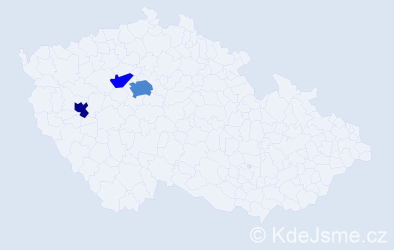 Příjmení: 'Tomačková', počet výskytů 6 v celé ČR