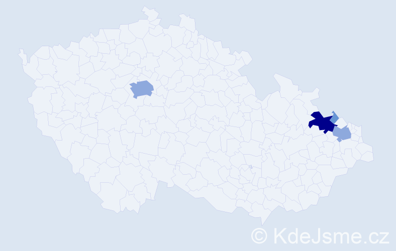Příjmení: 'Flaume', počet výskytů 13 v celé ČR