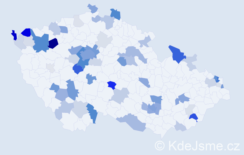 Příjmení: 'Záhorská', počet výskytů 199 v celé ČR