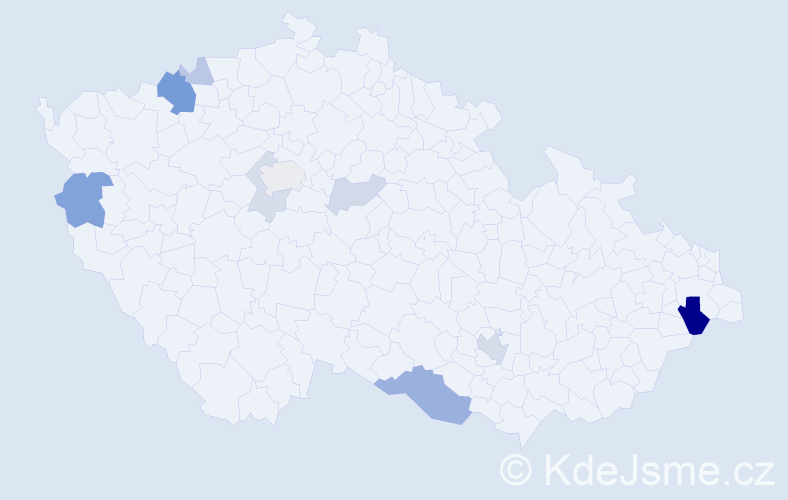 Příjmení: 'Loy', počet výskytů 23 v celé ČR