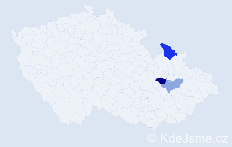 Příjmení: 'Winiarská', počet výskytů 16 v celé ČR