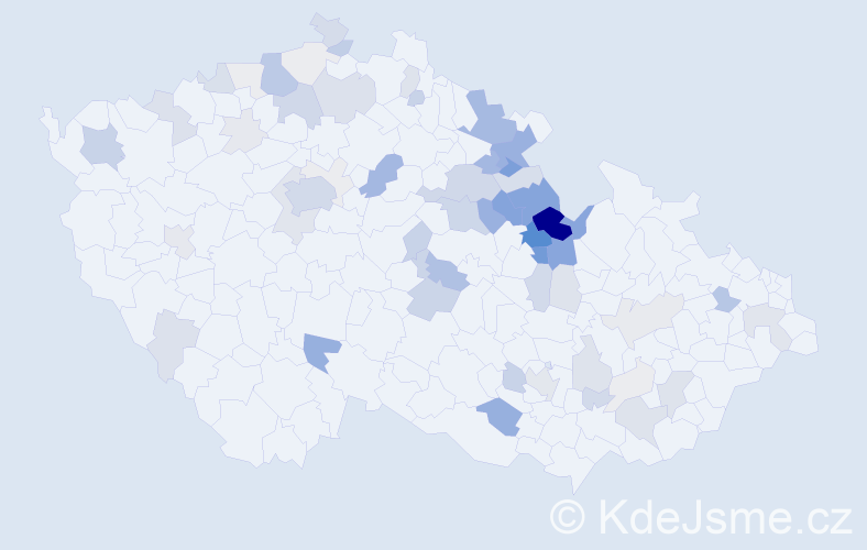 Příjmení: 'Friml', počet výskytů 252 v celé ČR
