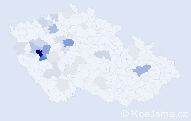 Příjmení: 'Kotorová', počet výskytů 136 v celé ČR