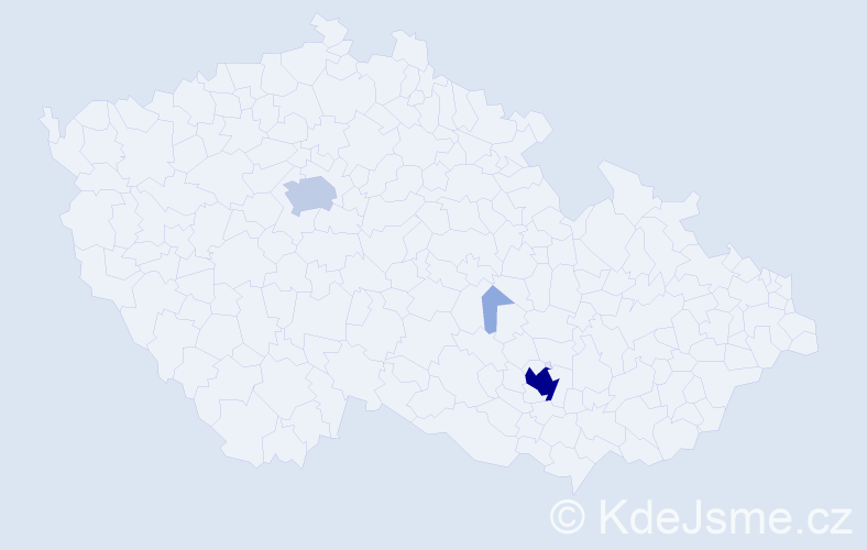 Příjmení: 'Horákovská', počet výskytů 13 v celé ČR