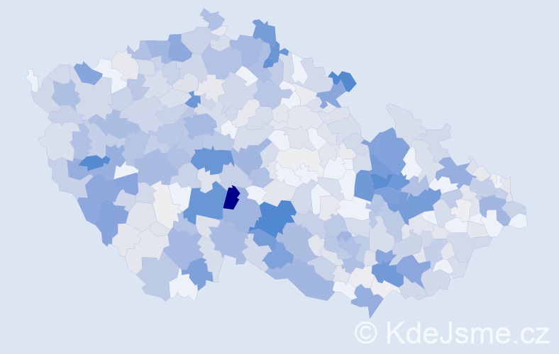 Příjmení: 'Berková', počet výskytů 2266 v celé ČR