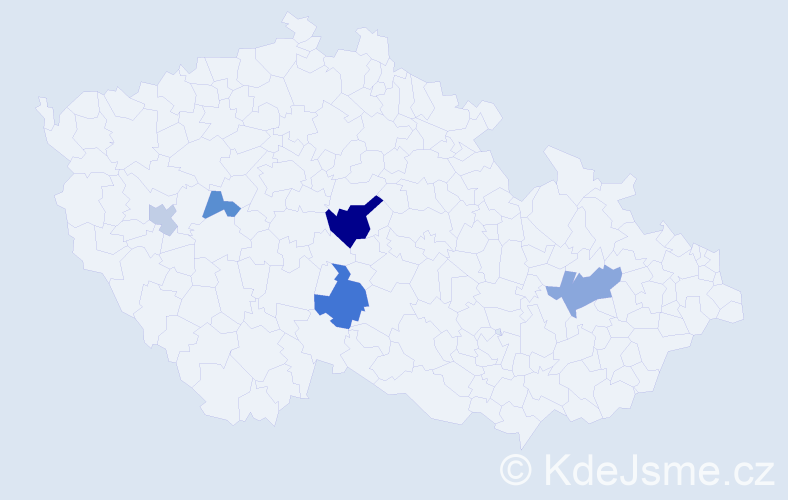 Příjmení: 'Melecha', počet výskytů 10 v celé ČR