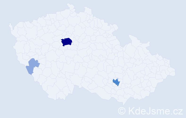 Příjmení: 'Davidovič', počet výskytů 14 v celé ČR