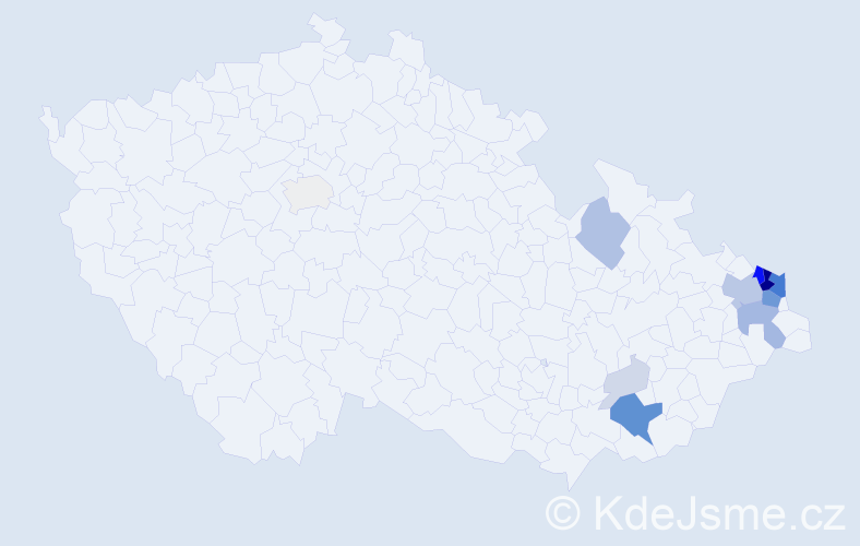 Příjmení: 'Potyková', počet výskytů 48 v celé ČR