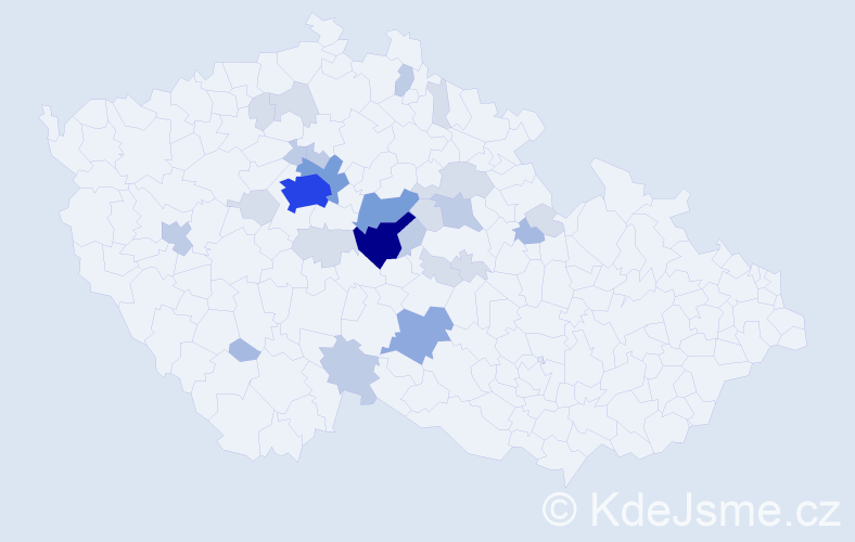 Příjmení: 'Zatřepálek', počet výskytů 79 v celé ČR