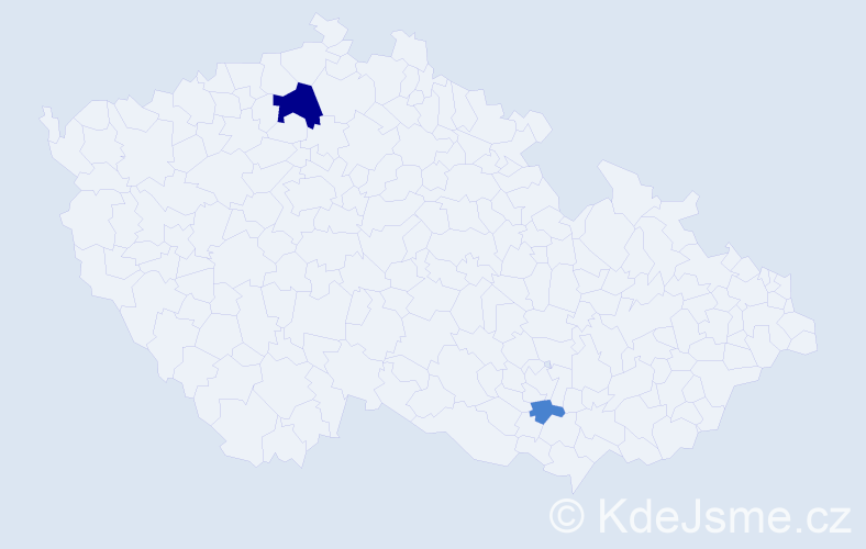 Příjmení: 'Yuryak', počet výskytů 5 v celé ČR
