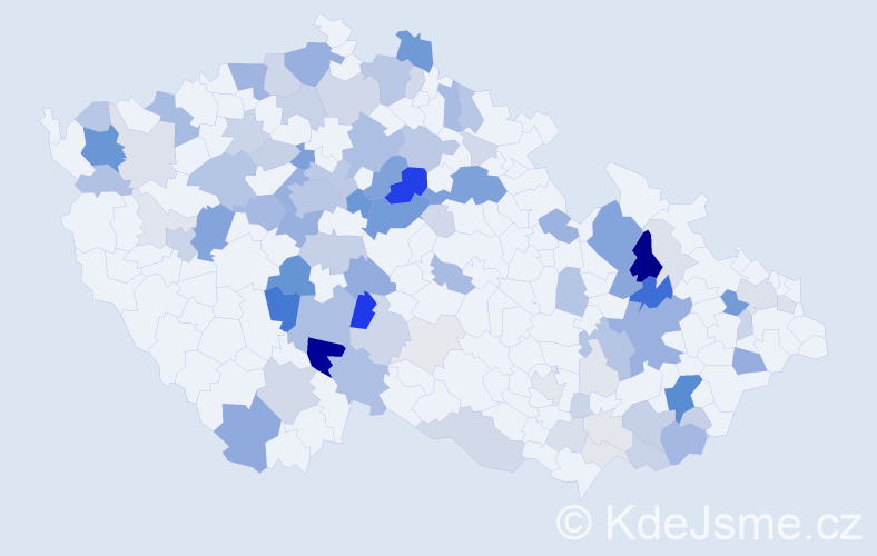 Příjmení: 'Záhorová', počet výskytů 413 v celé ČR