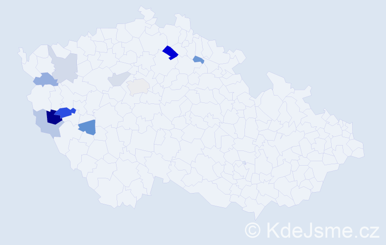 Příjmení: 'Cenefelsová', počet výskytů 17 v celé ČR