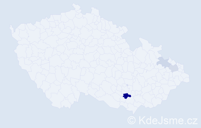 Příjmení: 'Landkaš', počet výskytů 8 v celé ČR