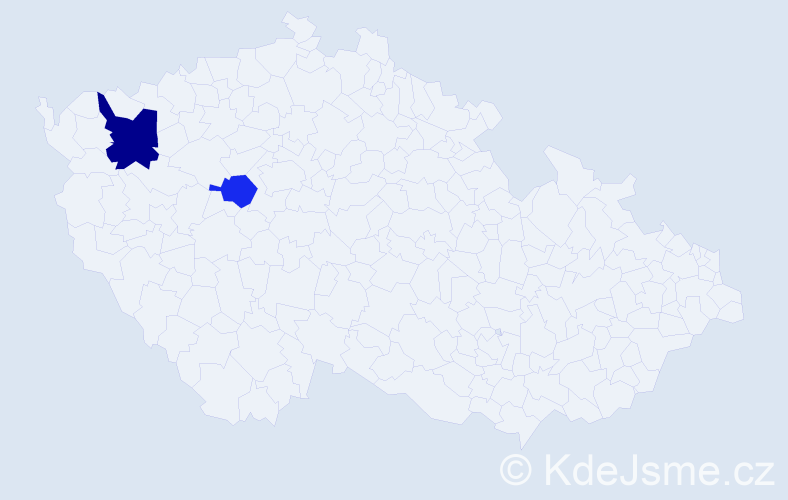 Příjmení: 'Birman', počet výskytů 3 v celé ČR