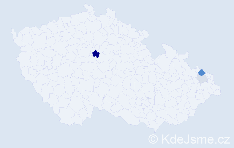 Příjmení: 'Babuláková', počet výskytů 5 v celé ČR