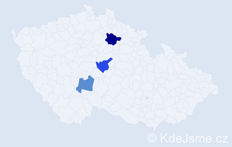 Příjmení: 'Nanáčik', počet výskytů 7 v celé ČR