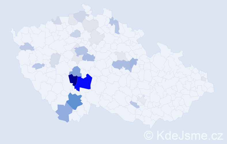 Příjmení: 'Kotašková', počet výskytů 109 v celé ČR