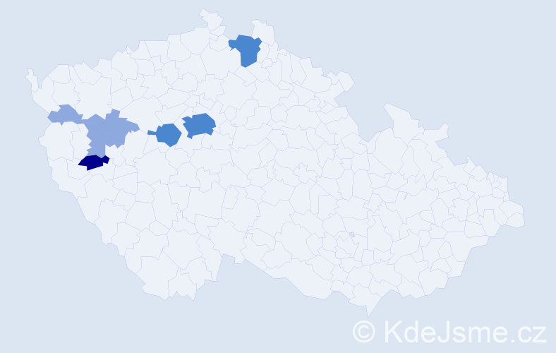 Příjmení: 'Impseilová', počet výskytů 14 v celé ČR