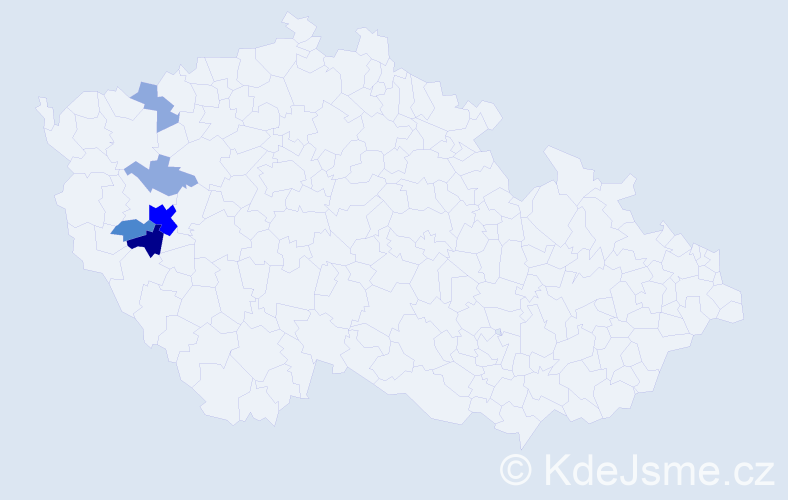 Příjmení: 'Taflík', počet výskytů 15 v celé ČR