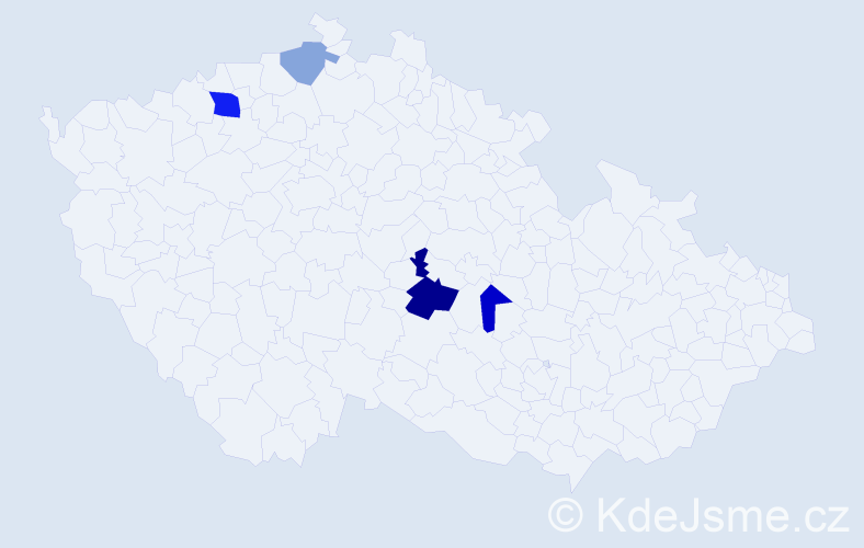 Příjmení: 'Gerthnerová', počet výskytů 8 v celé ČR