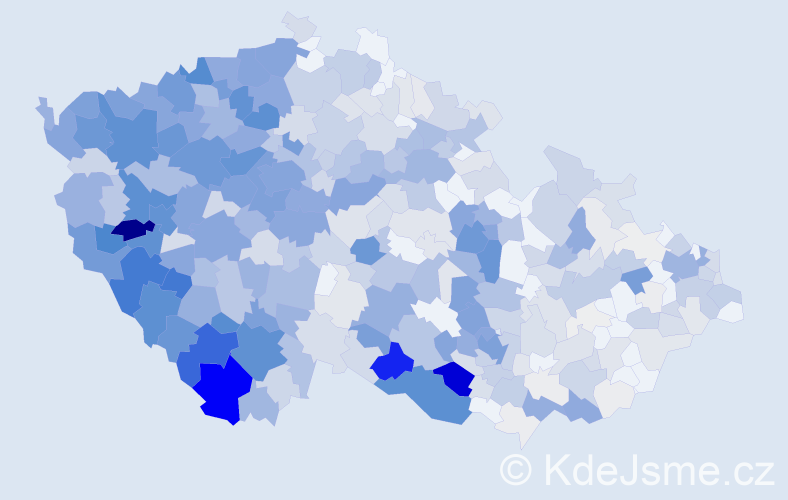 Příjmení: 'Bauerová', počet výskytů 2337 v celé ČR