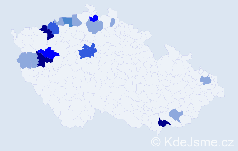 Příjmení: 'Fillinger', počet výskytů 42 v celé ČR